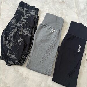 Gymshark Black, Gray, and Patterned Bundle